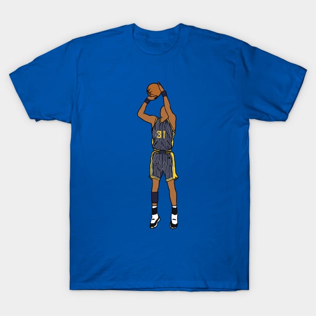 Reggie Miller Jumpshot T-Shirt by rattraptees